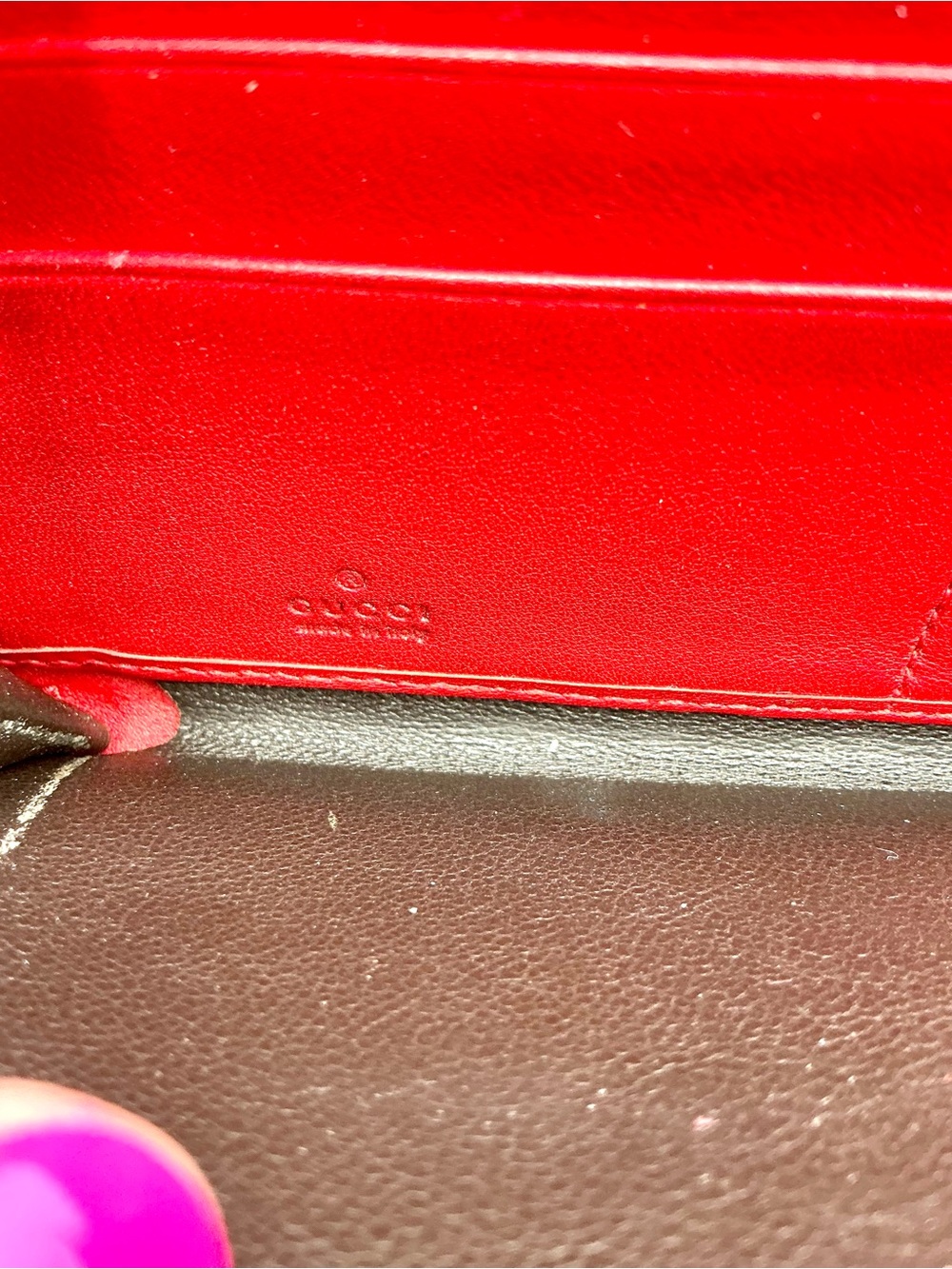 Gucci Red Heart Zip-Around Wallet # 1173 - Picture 5 of 6